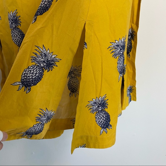 Ann Taylor Pineapple Belted Pocket Dress Small - Picture 6 of 9